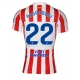 Tanie Strój piłkarski Atletico Madrid Giacomo Raspadori #22 Koszulka Podstawowej 2025-26 Krótkie Rękawy Tanie Strój piłkarski Atletico Madrid Giacomo Raspadori #22 Koszulka Podstawowej 2025-26 Krótkie Rękawy